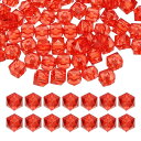 PATIKIL 8mmアクリルキューブファセットビーズ 300個 スクエアダイヤモンドビーズ 宝石メイキングブレスレットネックレスイヤリング風鈴クラフト用 ルー...