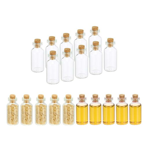 PATIKIL 5 ml タイニーガラスボトルバイアル 20 個ミニクリアボトルガラス空瓶コルクストッパー付きタイニーバイアルコンテナーパウダークリームアートクラフト PATIKIL 5 ml タイニーガラスボトルバイアル 20 個ミニクリアボトルガラス空瓶コルクストッパー付きタイニーバイアルコンテナーパウダークリームアートクラフト