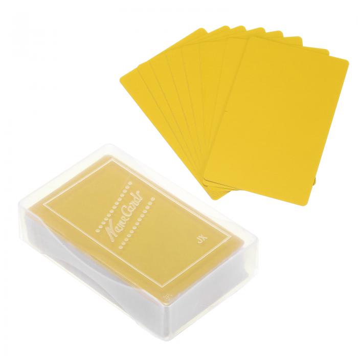 PATIKIL 0.21mmメタル名刺 100枚入り空白名刺レー ザー彫刻用アルミニウム DIYギフトカード用 イエロー