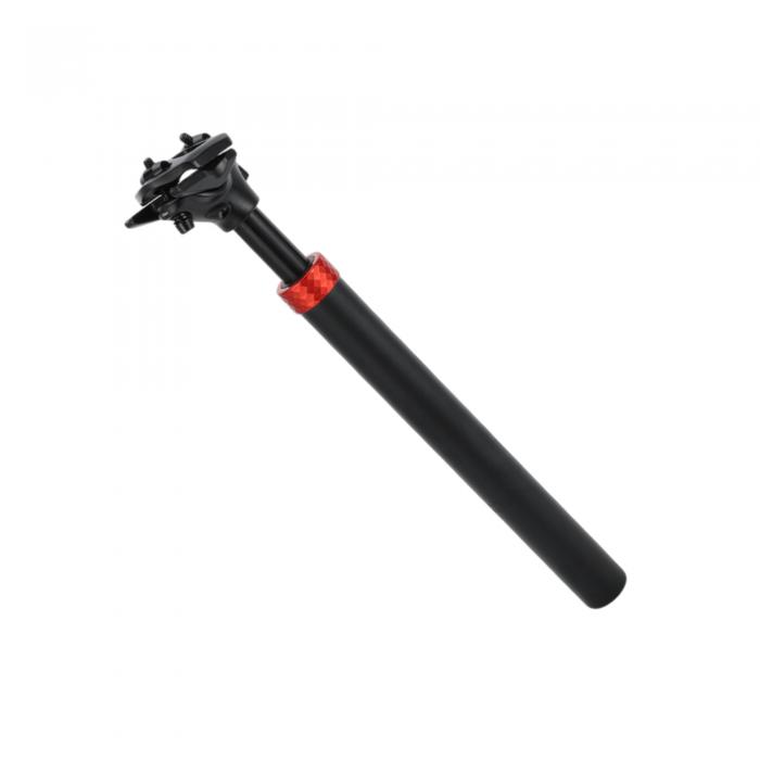 HEROFFIX 1個のほとんどのマウンテンバイク用バイクシートポストサスペンションショックアブソーバーバイクサドルポストシートチューブ30.9x350mmブラックレッドアルミニ ウム合金