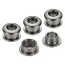 PATIKIL 5mm(1/5インチ) 真鍮製ホールアイレット 4個 アーク表面自己裏打ちグロメット シューズ 衣類 クラフト バッグ レザークラフト用 黒