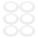 PATIKIL 内径108 mm 外径170 mm プラスチックトリムリング 6個 パティ オライト グーフリング クッション 円形 ライトカバー 照明器具 パティ オ壁埋め込み式ダウンライト用 半透明クッションホワイト