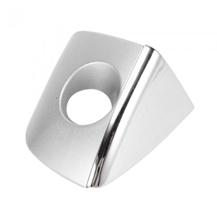 RATCHROLL アウディに対応Q5 8R 2013-2017用フロント左外ドアハンドルカバーロックキャップNo.8T0837879 ABSシルバートーン1個