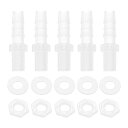 RATCHROLL 1セットプラスチックホースバーブフィッティング5/16"バーブG1/4メスホースコネクタークリアPP