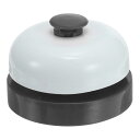 PATIKIL デスクコールベル 直径6.4 cm ディナーデスクのフロントベル サービス用 金属 防錆構造 ホテル レストラン 受付エリア 倉庫用 黒/ホワイ...