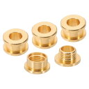 PATIKIL 5mm(1/5インチ) ソリッド真鍮製ホールアイレット 4個 フラット自己裏打ちグロメットとワッシャー 靴 衣類 クラフト バッグ レザークラフト用 ライト金色