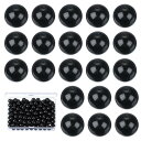 PATIKIL 200個 天然石ビーズ 8mm 黒ダズリングストーンビーズ 宝石メイキングブレスレットネックレスイヤリング宝石ラウンドルーズビーズDIY女性へ ...
