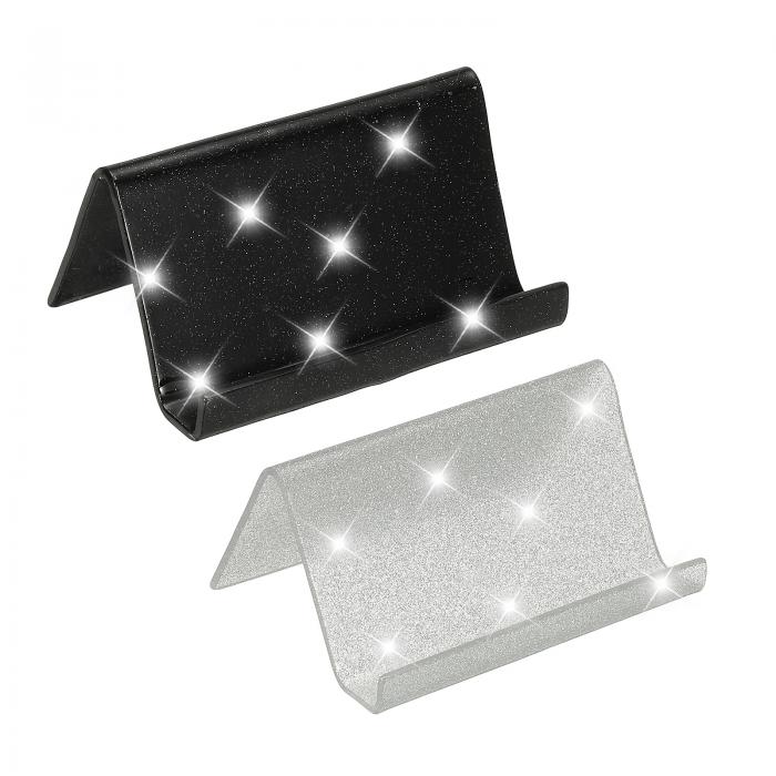 PATIKIL デスク用名刺入れ 2 個アクリ