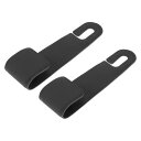 HEROFFIX 財布やバッグ用の2個セットのハンドバッグ 食料品バッグ 車のシートヘッドレストフック 頑丈な車のシートバックオーガナイザーフック ブラックフェ...