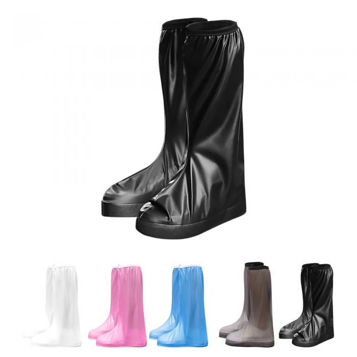 CAPASTEC シューズカバー 防水 靴カバー 3XLサイズ 32.5cm レインシューズカバー 雨靴カバー 適応靴サイズ目安27.5-28 ハイカット 黒