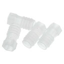 HOPESPANNER プラスチックホースバーブ継手 5/8"ホースID 1/4" GTH フィーメールバーブ継手 プラスチック 4個