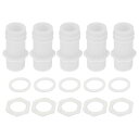 HOPESPANNER プラスチックホースバーブフィッティング25/32"ホースID G1/2メスバーブホースコネクタPP 1セット