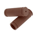 BULLSPANN 2個 自転車グリップ 85 mm 人間工学設計 ゴム 子供用自転車グリップ 安全衝撃保護付き 三輪車 子供用バランスバイク用 ブラウン