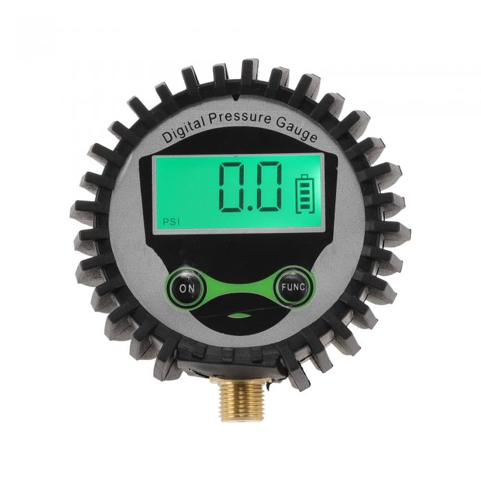 HOPESPANNER ユニバーサル0-250PSIデジタルタイヤ圧力計M11x1デジタルエア圧計車用1個バッテリーなし