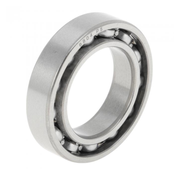 TUCKBOLD 6804 ディープグルーブボールベアリング 20x32x7mm P5 オープンタイプ 潤滑ベアリング 1個 カースクータースケートボードホイールユニバーサルシルバートーン