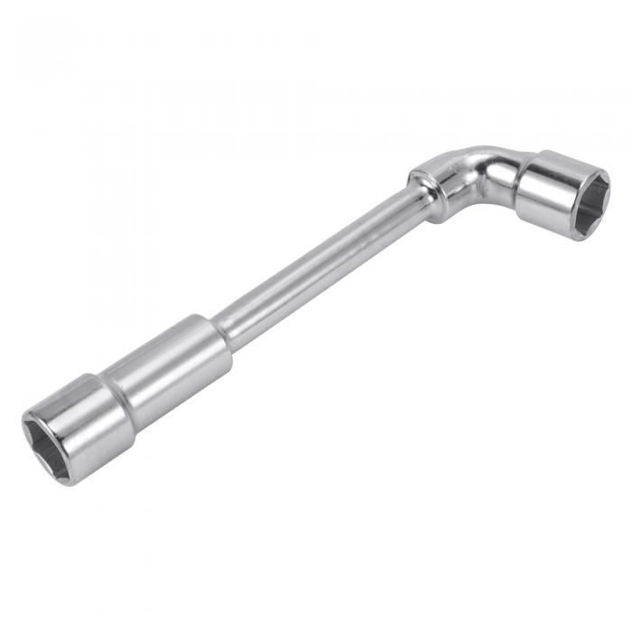 HEROFFIX 1個のソケットレンチスパナソケットリムーバー23.1x6.5cm合金鋼ヘキサゴン22mm車用バイク用ダートバイク修理L字型レンチスリーブ両端