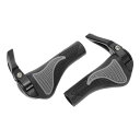 BULLSPANN 1ペア 自転車グリップ 滑り止め 人間工学設計自転車グリップ 羊の角自転車ハンドルバーグリップ Eバイク トレッキングバイク MTB用 グレ...