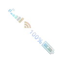 TUCKBOLD 反射バンパーデカール レー ザー長方形 5G WIFI信号パターン 反射カーステッカー パーソナライズデコレーション 1枚