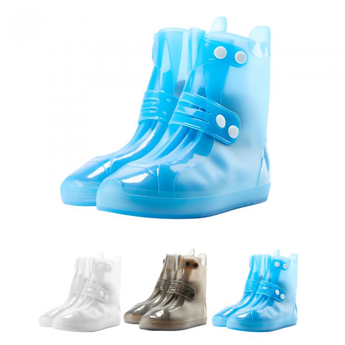 CAPASTEC シューズカバー 防水 靴カバー 3XLサイズ 31.5cm レインシューズカバー 雨靴カバー 適応靴サイズ目安27-27.5 ブルー