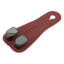 HEROFFIX 財布 バッグ 鍵 水筒 買い物袋 車のシートヘッドレストフック 車のシートバックオーガナイザーフック ワインレッドのフェイクレザー6.69
