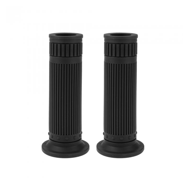INFINAUTO 7/8インチ 22mm 15/16インチ 24mm ユニバーサル モーターサイクル ハンドグリップ カバー ノンスリップ TPU ハンドルバーグリップ モーターサイクル スクーター 自転車 ATV ブラック 1ペア