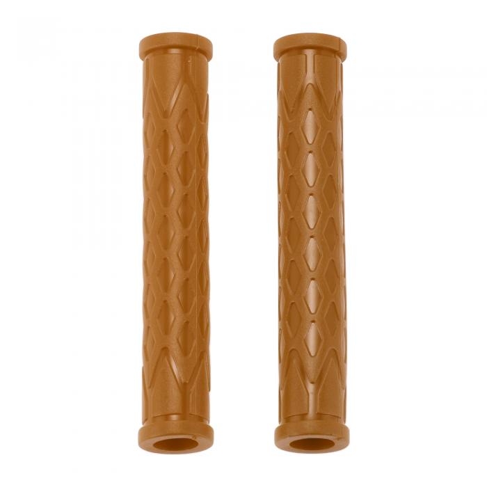 Hihaha 3/8インチ10mmユニバーサルオートバイブレーキレバーカバーノンスリップラバーブレーキレバーグリップスリーブオートバイスクーターバイクライトブラウン1ペア