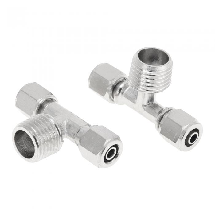 INFINAUTO プッシュ・トゥ・コネクト エアーフィッティング 1/4" Tタイプ エアーライン クイックジョイ..