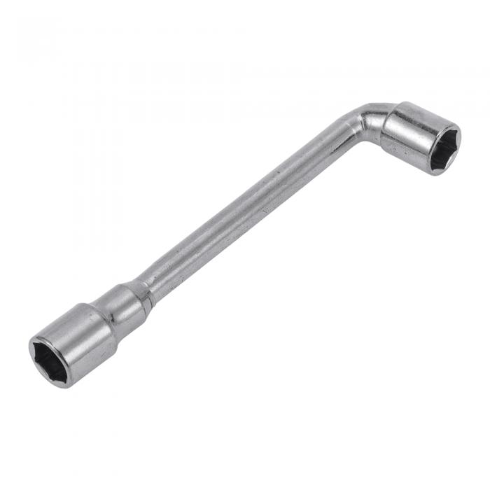 HEROFFIX 1個のソケットレンチスパナソケットリムーバー11.9x2.8cmカーボン鋼六角形10mm車両オートバイダートバイク修理用L字型レンチスリーブ両端