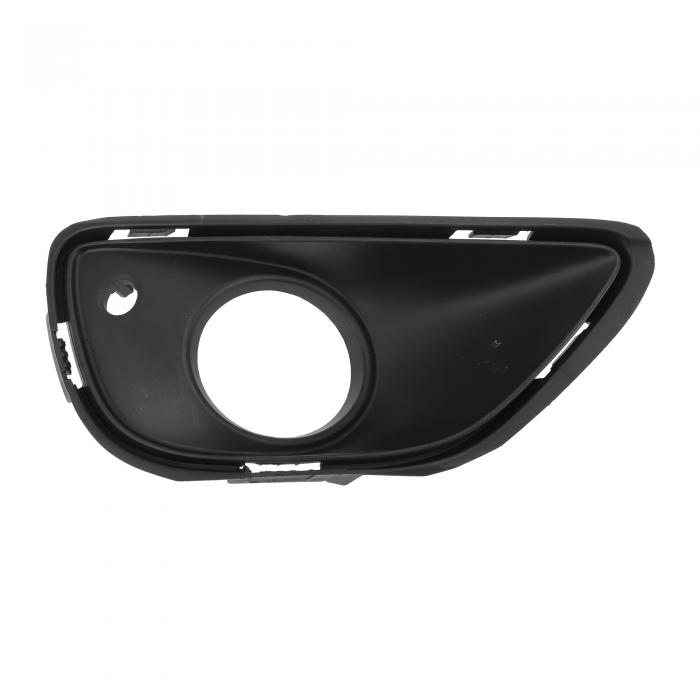 Hihaha Porscheに対応 カイエン2015-2018用 フロントロワーバンパーフォグライトカバーインサートブラックABS 1 Pcフロントライトカー