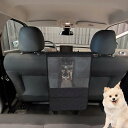 GLIDESMOOTH 犬用車両バリア 弾性メッシュ付き ユニバーサルペットディバイダー ペットのセーフな運転のための 簡単な取り付け ブラック 70x37cm