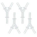 HOPESPANNER プラスチックホースバーブフィッティング5/32" Y字形バーブコネクタPP 4個