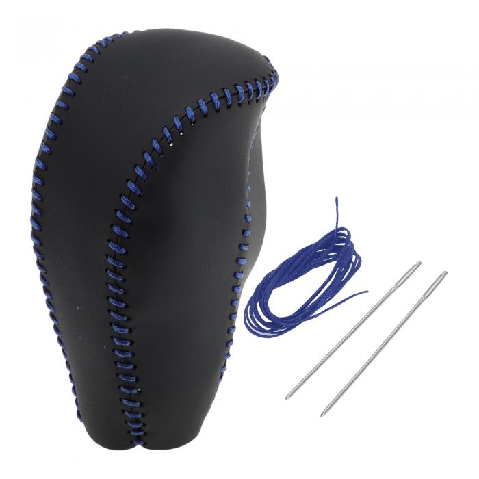 Motoforti マツダに対応CX-30 2020-2022用のブラックブルーの人工皮革製のアンチスリップギアシフトノ..