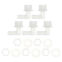 HOPESPANNER プラスチックホースバーブフィッティング7/16"ホースID G3/4メスNPTエルボーバーブコネクタPP 1セット