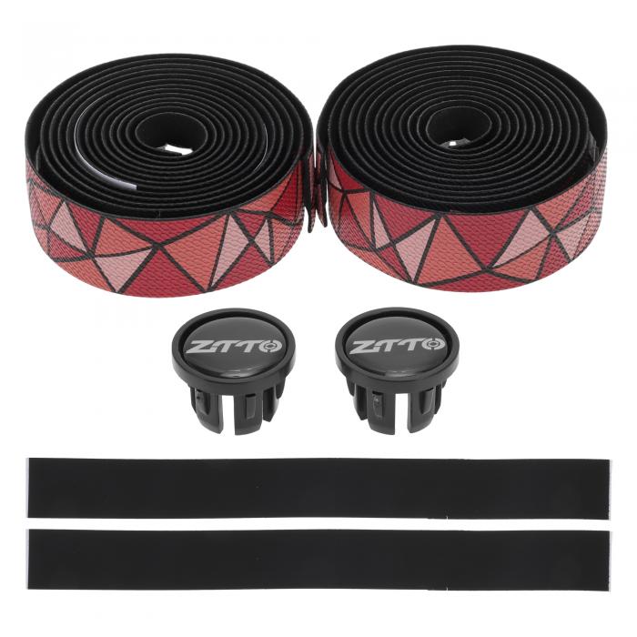 BULLSPANN 1ペア 自転車ハンドルバーテープ コルクバイクハンドルバーテープ バイクバーテープ EVAサイクリングハンドルラップ ロードバイク マウンテンバイク用 ブラック レッド オレンジ