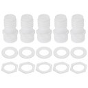 HOPESPANNER プラスチックホースバーブフィッティング 25/32"ホースID G3/4メスバーブホースコネクターPP 1セット