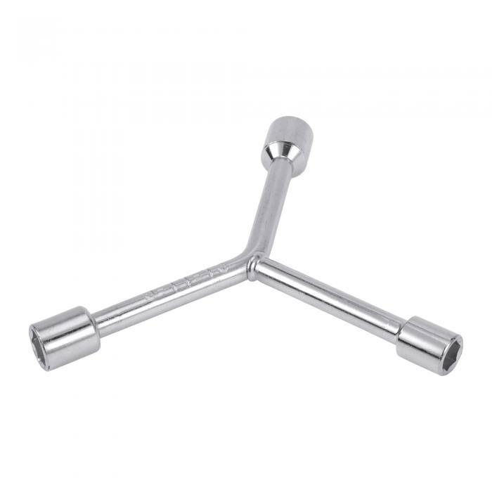 HEROFFIX 1個のソケットレンチスパナソケットリムーバー7.4cmカーボン鋼六角9mm 11mm 13-mm車用オートバイダートバイクY字型3ウェイレンチスリーブ