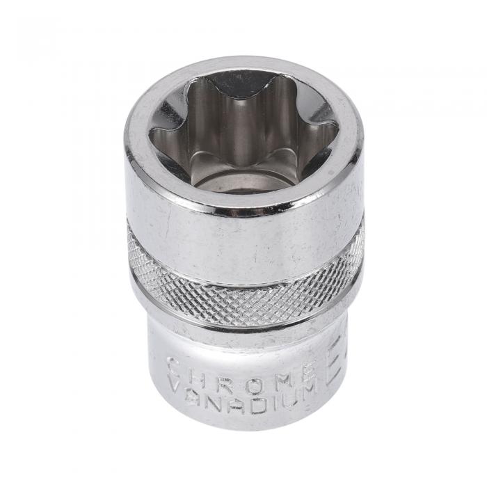 HEROFFIX 1個のインパクトソケット 耐久性のあるハードウェアツール38mm シルバートーン ハイカーボン鋼製 6ポイント 車両やオートバイ ダートバイクの修理に最適 1/2インチドライブ