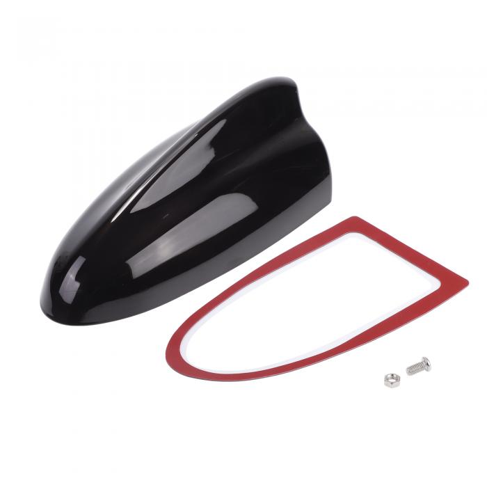 VekAuto シャークフィンアンテナカバー、車車載用汎用AM/FM信号屋根アンテナ自動車SUVトラックオフロードABS素材粘着ベース付きダークブラウン