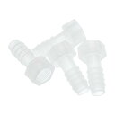 HOPESPANNER プラスチックホースバーブフィッティング 25/64" ホースID 1/4" GTH フィーメールバーブフィッティング プラスチック 4 個
