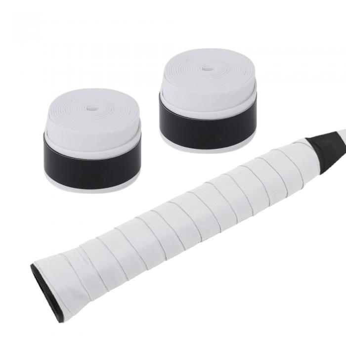 CAPASTEC グリップテープ テニス バドミントン 2本セット グリップ テープ 握り心地良い 釣り竿 自転車 野球 ラケット用 ウェットタイプ 白/接着テ...