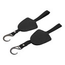 HEROFFIX 財布やバッグ用の2個セットのハンドバッグ 食料品バッグ 車のシートヘッドレストフック 頑丈な車のシートバックオーガナイザーフック ブラックのフェイクレザー 3.27"x2.99"