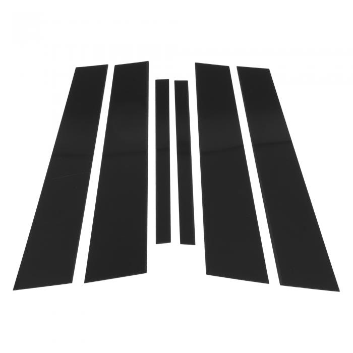 HOPESPANNER BMWに対応 3シリーズ2006-2011用のドアピラーウィンドウトリム ブラック フロント リア 左..