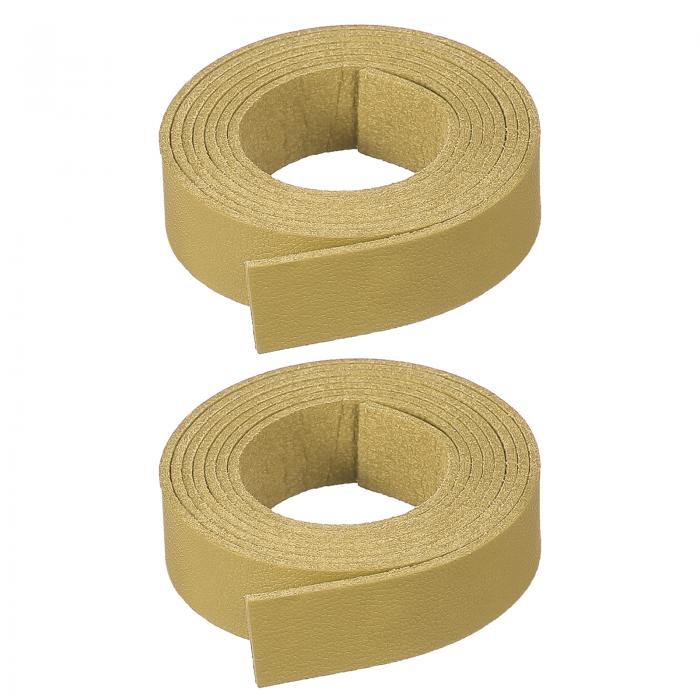 PATIKIL フラットスエードレザーレース、2個1.09ヤードフェイクレザーストラップレザーストリングコードDIYネックレスブレスレットビー..