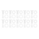 RATCHROLL 1セットプラスチックホースバーブフィッティング15/64"ホースIDバーブM8メススレッドスルーバルクヘッドフィッティングクリアPP