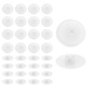 uxcell 400個 ねじキャップカバー 17 x 4mm プラスチック製ねじ飾りカバー フィリップ スカムフィッティングナット用自己攻略ねじ 装飾用タッピングファスナー ホワイト