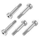 uxcell 304ステンレス鋼ショルダーボルト6mmショルダー径16mmショルダー長M5スレッド六角ソケットショルダーボルト テキスタイル油圧射出成形機械産業...