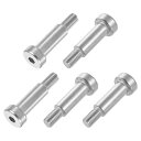 uxcell 304ステンレス鋼ショルダーボルト8mmショルダー径20mmショルダー長M6スレッド六角ソケットショルダーボルト テキスタイル油圧射出成形機械産業...