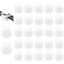 uxcell 25個のアソートカラープラスチックスプリングコードロック、ダブルホールスライダートグルクリップエンドストッパーラウンドファスナー、ドローストリング...