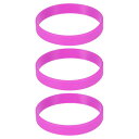 uxcell 3個のブレスレットリストバンド 1/2インチ幅 8.5インチ長 スポーツクラブ グループゲーム パーティーフェイバー ファッションパーティースポー...
