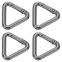 uxcell 4個のメタル三角リングバックル、3/4